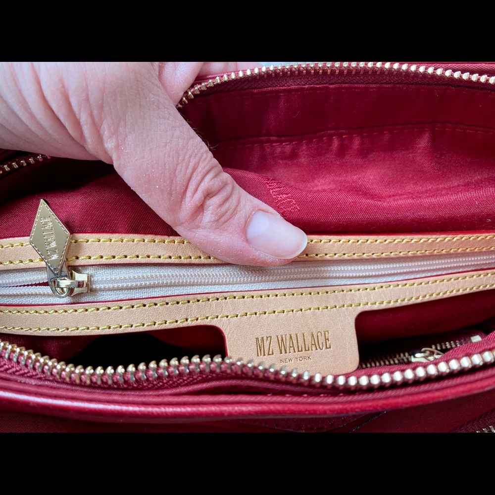 MZ Wallace Bedford Thompson Hobo Cranberry Small - Picture 7 of 16